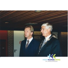Lobith-Rijnwaarden CVK J.Kamminga op bezoek 25-09-1997 burgemeester W. Burgering F000001